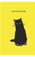 Cat Notebook: BLANK LINED NOTEBOOK CAT THEME COVER version 20