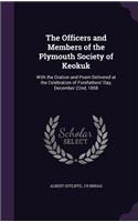 Officers and Members of the Plymouth Society of Keokuk