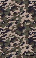 Camo Diary: Dark Camouflage, 180 Pages