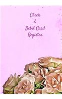 Check & Debit Card Register (BONUS Notes area/7 X 10 inches)