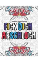 Schimpfwörter Malbuch Für Erwachsene Fick Dich Arschloch: Lustig Langeweile Fiese Geschenk....Anti Stress