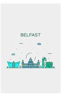 Belfast Minimalist Travel Notebook [Lined] [6x9] [110 pages]