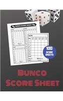 Bunco Score Sheet