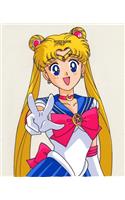 Notebook: Sailor Moon Anime Soft Glossy Cover College Ruled Pages Book 7.5 x 9.25 Inches 110 Pages