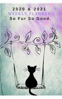 2020 - 2021 Two Year Weekly Planner - Appointment Note Book Gift - Two-Year Agenda Notebook For Cat Owners: Funny Cat Pun - Month Calendar: 2 Years of Monthly Plans - Pink Daily Reminder Logbook For Girls - Day Log For Personal Goals, Schedule, etc.