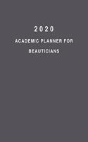 2020 Academic Planner For Beauticians