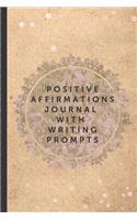 Positive Affirmations Journal With Writing Prompts
