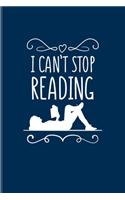 I Can't Stop Reading: Funny Shy Character Undated Planner - Weekly & Monthly No Year Pocket Calendar - Medium 6x9 Softcover - For Introverted Girl & Boy Fans