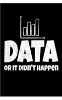 Data Or It Didn't Happen: Behavior Analyst Notebook Gift For Board Certified Behavior Analysis BCBA Specialist, BCBA-D ABA BCaBA RBT (Dot Grid 120 Pages - 6" x 9")