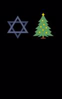 Chrismukkah: Jewish Notebook - Hanukkah Festival Of Lights Chanukah Israel Hebrew Mini Notepad Gift College Ruled (6"X9")