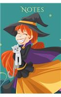 Notes: Happy Witch Halloween Notebook