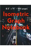 Isometric Notebook - 8.5" X 11" - 100 Pages: Graph Paper Pages