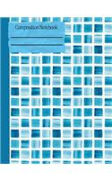 Mosaic Blue Tile Composition Notebook - College Ruled