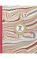 Monogrammed Planner 2019 Personalized Initial Letter Z: 12 Months Week to two-page monogram Diary 140 pages 8.5 x 11 with Contacts - Password - Birthday lists(2019 Weekly Planner Organizer Diary Journal)