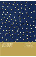 Dot Grid Journal: Dotted Notebook for Bullet Lists and Other Personalized Projects Gold Studs on Blue Stars