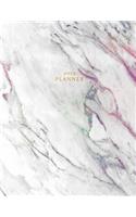 2019 Planner: Weekly and Monthly Planner Calendar Organizer Agenda (January 2019 to December 2019) Rainbow Marble