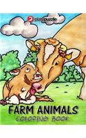 Farm Animals Coloring Book By Platypuzzle: 30 Cute Designs