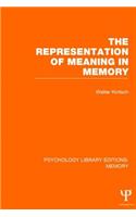 The Representation of Meaning in Memory (PLE: Memory): Memory)