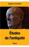 Études de l'antiquité