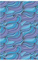 Journal Notebook Abstract Waves Blues: Blank Journal To Write In, Unlined For Journaling, Writing, Planning and Doodling, For Women, Men, Kids, 160 Pages, Easy To Carry Size(73 Journal Notebook Plain 2)