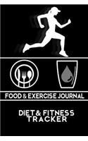 Food and Exercise Journal: Diet Tracker, Fitness Tracker, 6" x 9", 66 days, habit tracker