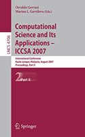 Computational Science and Its Applications - ICCSA 2007: International Conference, Kuala Lumpur, Malaysia, August 26-29, 2007 Proceedings, Part II