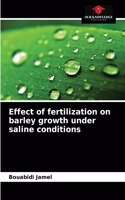 Effect of fertilization on barley growth under saline conditions