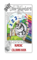 Dino - Numbers Coloring Book