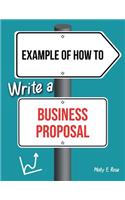 Example Of How To Write A Business Proposal