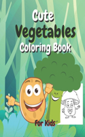 Cute Vegetables Coloring Book for kids