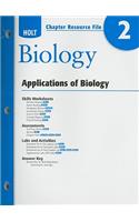 Holt Biology Chapter 2 Resource File: Applications of Biology