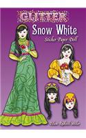 Glitter Snow White Sticker Paper Doll