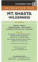 Map Mount Shasta Wilderness Recreation