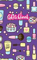 Sketchbook: Cute Drawing Note Pad and Sketch Book for Kids, Girls and Adult - Large 8.5 x 11 Matte Cover with White Interior (Perfect for Sketching, Coloring, W