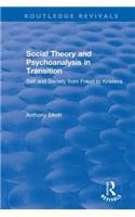 Social Theory and Psychoanalysis in Transition: Self and Society from Freud to Kristeva