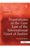 Negotiations in the Case Law of the International Court of Justice