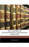 Dictionary of Contemporary Quotations (English)