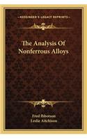 Analysis of Nonferrous Alloys the Analysis of Nonferrous Alloys