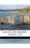 Gaceta De Madrid, Issues 1-52