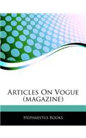 Articles on Vogue (Magazine)