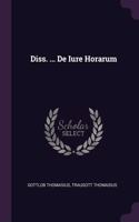 Diss. ... De Iure Horarum