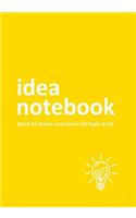 Idea Notebook Blank B5 Yellow Lined 8mm 140 Pages BULB
