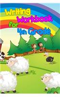 Writing Workbook For 4th Grade: School Notebook Journal Lined