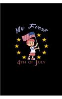 My first 4th of July: 110 Game Sheets - 660 Tic-Tac-Toe Blank Games - Soft Cover Book for Kids for Traveling & Summer Vacations - Mini Game - Clever Kids - 110 Lined page