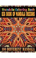 Mandala Coloring Book Big Book Of Mandala Designs 100 Different Mandala: Mandelas 100 Coloring Book For adult Relaxation and Stress Management Coloring Book who Love Mandala Coloring Pages