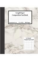 Graph Composition Notebook 5 Squares per inch 5x5 Quad Ruled 5 to 1 100 Sheets