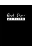 Black Paper Sketch Book - 8.5 x 11