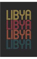 Vintage Libya Notebook - Retro Libyan Journal - Libyan Gift - Libyan Diary