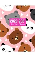 2020-2021 Two Year Planner: Calendar Year Vision Planner (January 2020 - December 2021) - Monthly and Weekly Schedule Organizer and Journal - Art Cover 00023189