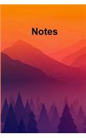 Notes: 120 Page Blank Lined College Ruled Journal/Notebook
